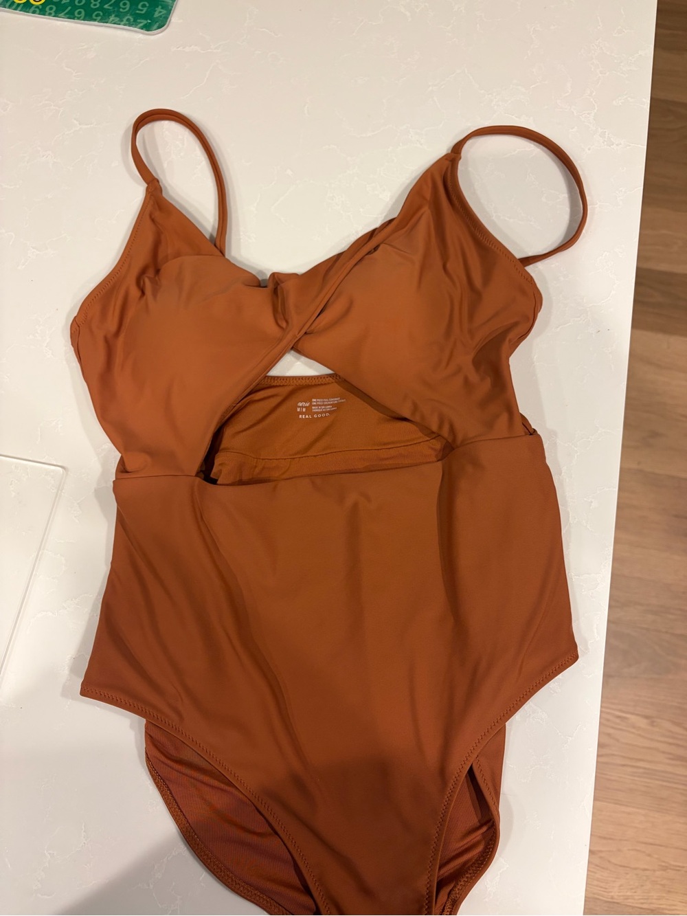 Rust One-Piece Swimsuit for women- Classic Solid